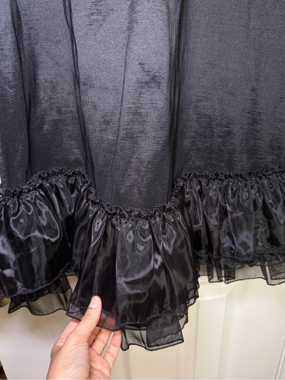 Dolls Kill Halloween Clown Black Ruffled Gothic Mini Dress - Picture 6 of 13